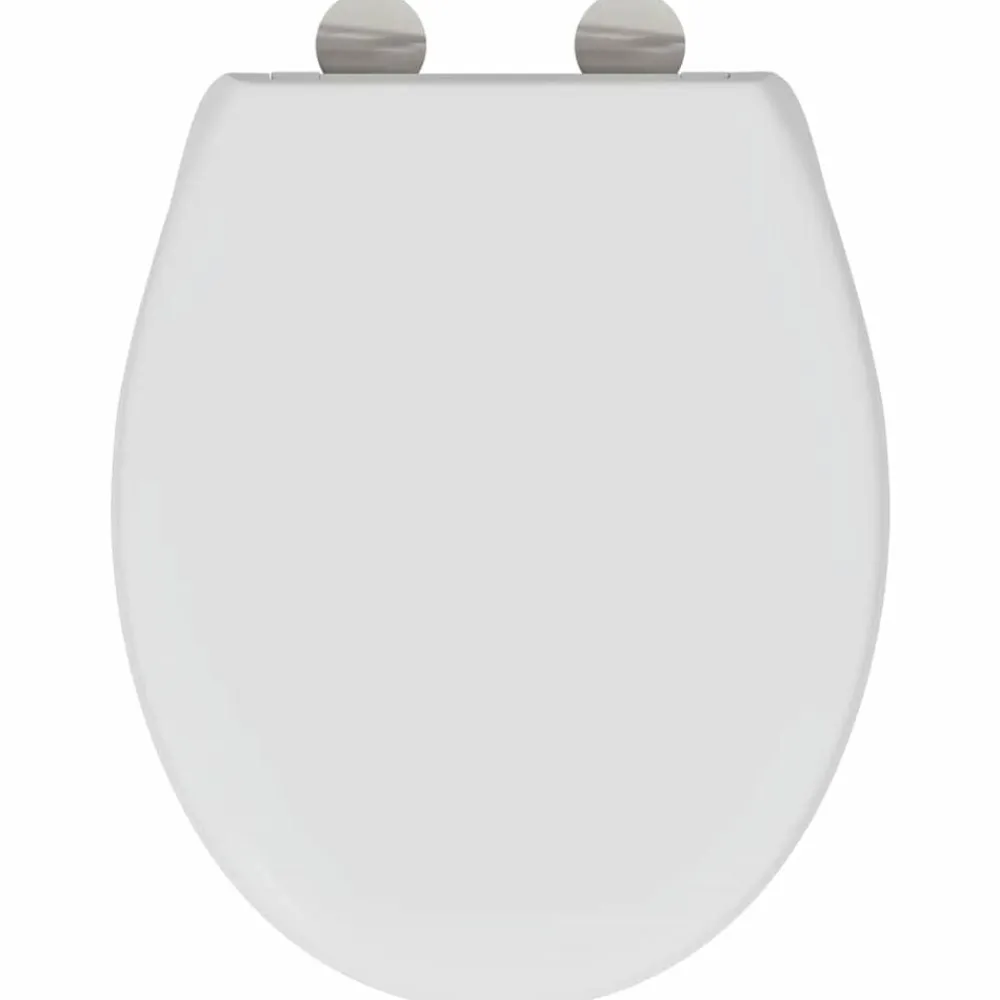vidaXL Asiento de WC 47 x 37 x 4 cm Duroplast White