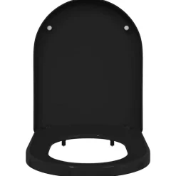 vidaXL Asiento de WC Ajustable 48 x 36,5 x 4,5 cm Polipropileno Negro Best
