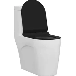 vidaXL Asiento de WC Ajustable 50 x 36,5 x 5 cm Polipropileno Negro Online