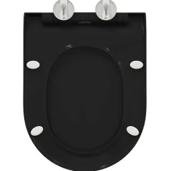 vidaXL Asiento de WC Ajustable 50 x 36,5 x 5 cm Polipropileno Negro Online