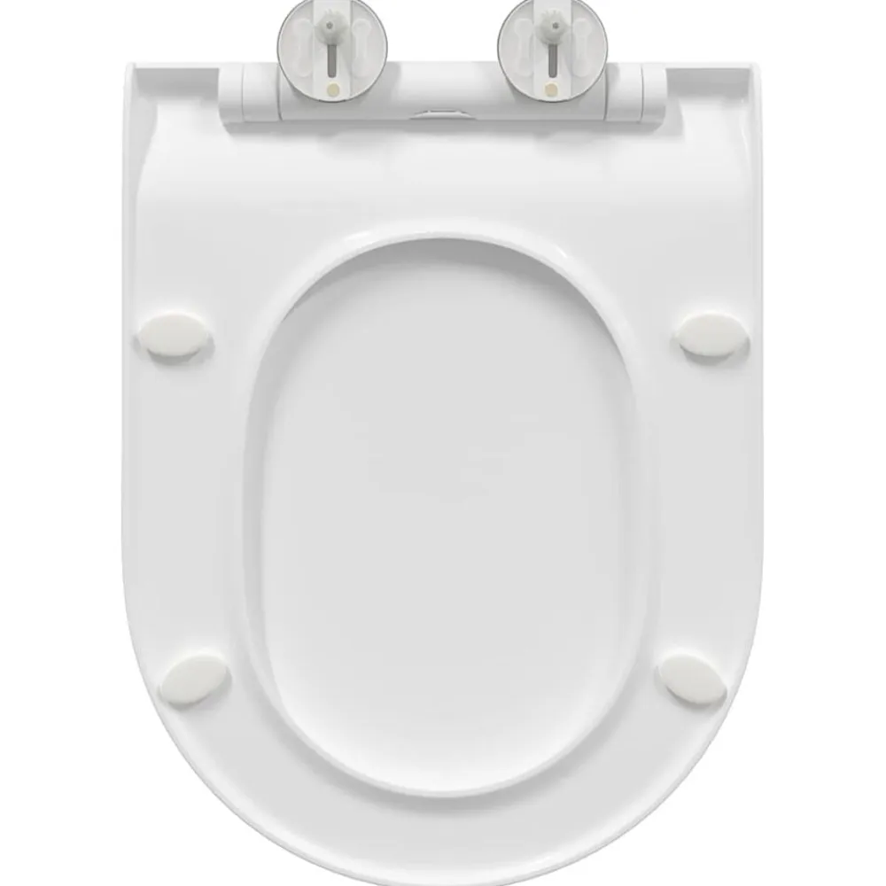 vidaXL Fontanería-Asiento de WC Ajustable 50 x 36,5 x 5 cm Polipropileno