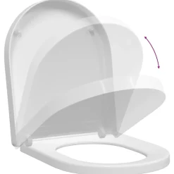 vidaXL Asiento de WC Ajustable 48 x 36,5 x 4,5 cm Polipropileno White Discount