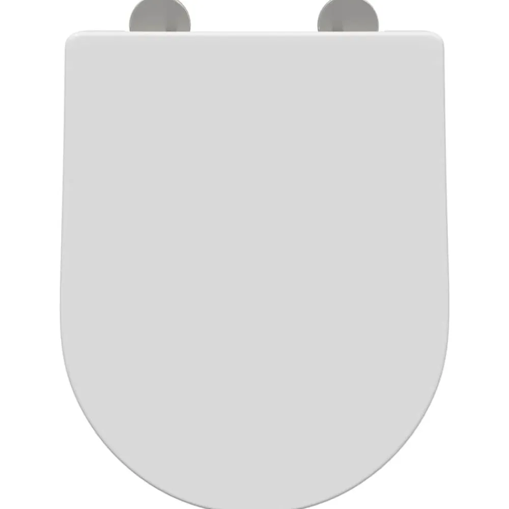 vidaXL Asiento de WC Ajustable 48 x 36,5 x 4,5 cm Polipropileno White Discount