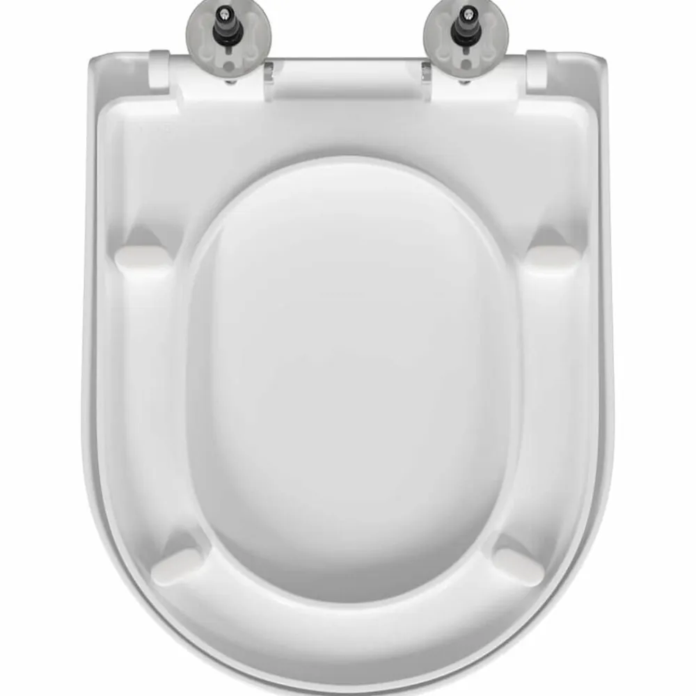 vidaXL Asiento de WC Ajustable 48 x 36,5 x 4,5 cm Polipropileno White Discount