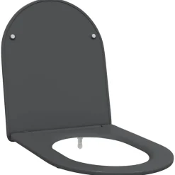 vidaXL Asiento de WC 47 x 36 x 3,4 cm Duroplast Antracita Online