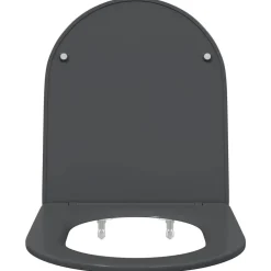 vidaXL Asiento de WC 47 x 36 x 3,4 cm Duroplast Antracita Online