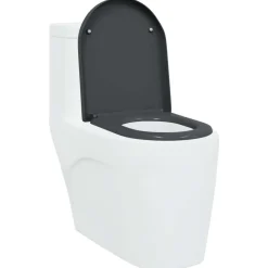 vidaXL Fontanería-Asiento de WC 49 x 36 x 4 cm Duroplast