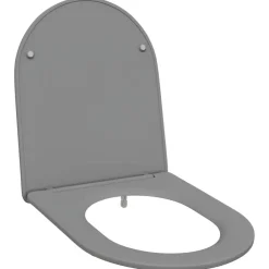 vidaXL Asiento de WC 47 x 36 x 3,4 cm Duroplast Gris Outlet