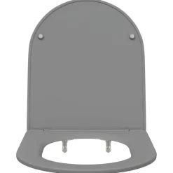vidaXL Asiento de WC 47 x 36 x 3,4 cm Duroplast Gris Outlet