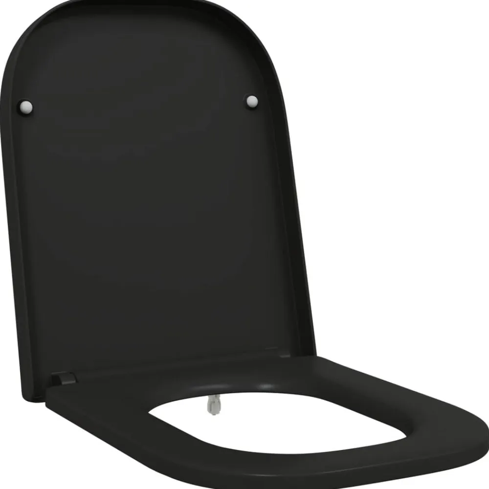 vidaXL Fontanería-Asiento de WC 47,5 x 35 x 3,6 cm Duroplast