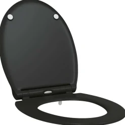 vidaXL Fontanería-Asiento de WC 47 x 37,5 x 3,8 cm Duroplast