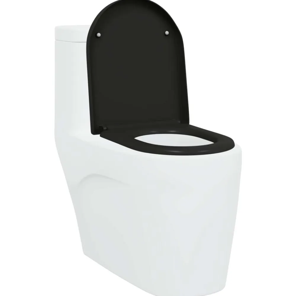 vidaXL Fontanería-Asiento de WC 49 x 36 x 4 cm Duroplast