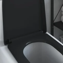 vidaXL Fontanería-Asiento de WC 49 x 36 x 4 cm Duroplast