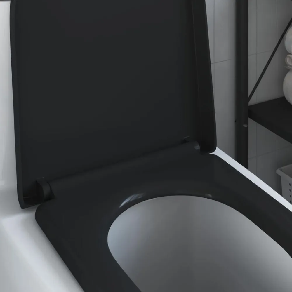vidaXL Fontanería-Asiento de WC 49 x 36 x 4 cm Duroplast