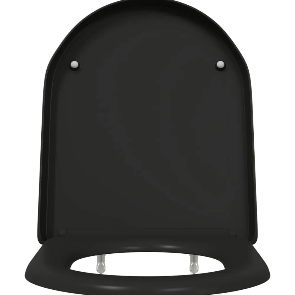 vidaXL Fontanería-Asiento de WC 49 x 36 x 4 cm Duroplast