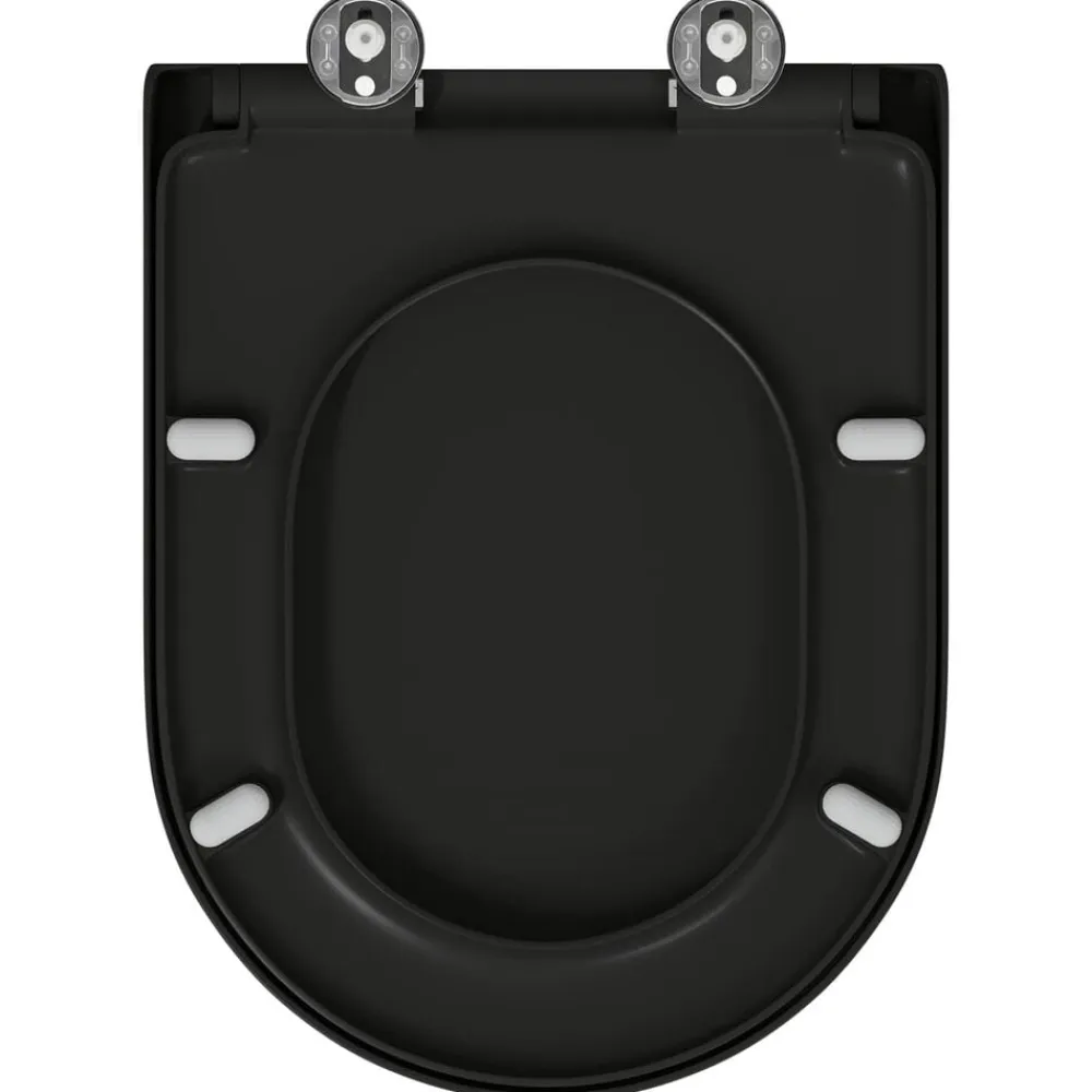 vidaXL Fontanería-Asiento de WC 49 x 36 x 4 cm Duroplast