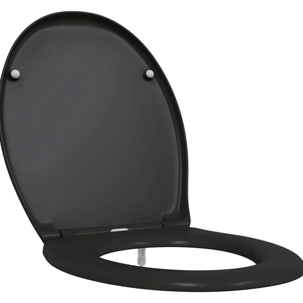 vidaXL Fontanería-Asiento de WC 47 x 37 x 4 cm Duroplast