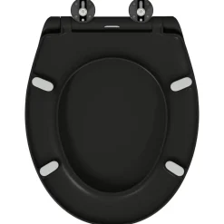 vidaXL Fontanería-Asiento de WC 47 x 37 x 4 cm Duroplast