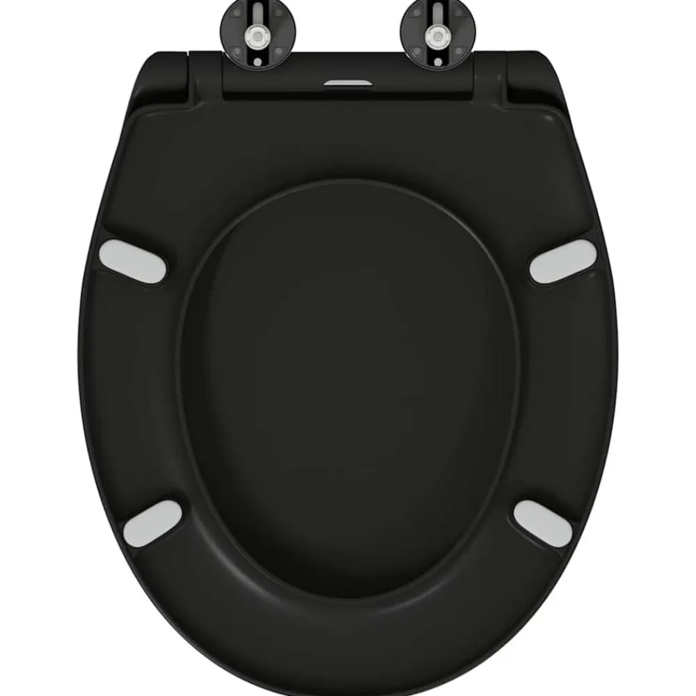 vidaXL Fontanería-Asiento de WC 47 x 37 x 4 cm Duroplast