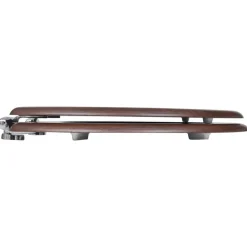 vidaXL Asiento inodoro WC tapa de cierre suave MDF marrón Clearance