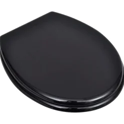 vidaXL Asiento inodoro WC MDF tapa diseño negro Online