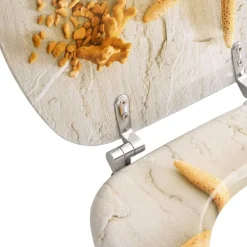 vidaXL Fontanería-Asiento inodoro WC MDF tapa de estrellas de mar