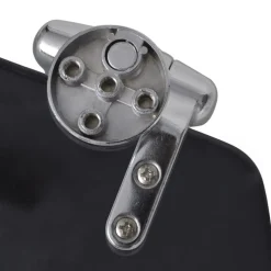 vidaXL Asiento inodoro WC MDF tapa de cierre suave diseño negro Sale