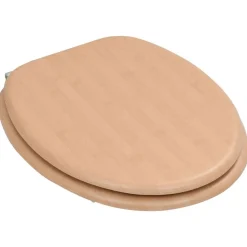 vidaXL Asiento inodoro WC con tapa MDF diseño bambú Online