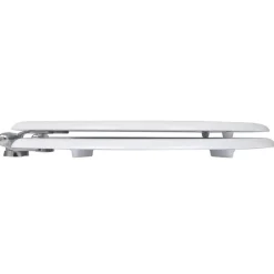 vidaXL Fontanería-Asiento inodoro WC MDF tapa de cierre suave diseño blanco