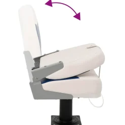 vidaXL Vehículos-Asiento para barco con pedestal giratorio 360°