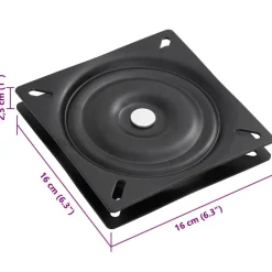 vidaXL Vehículos-Asiento para barco con pedestal giratorio 360°
