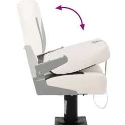 vidaXL Vehículos-Asiento para barco con pedestal giratorio 360°