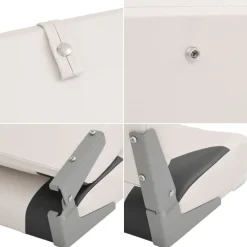 vidaXL Vehículos-Asiento para barco con pedestal giratorio 360°