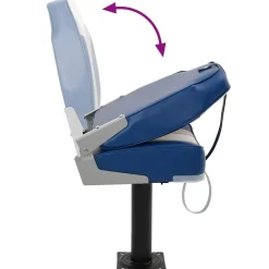 vidaXL Asiento para barco con pedestal giratorio 360° Outlet