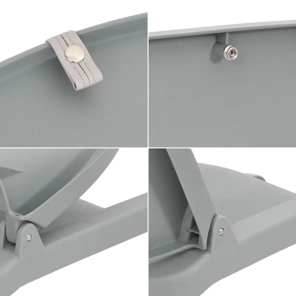 vidaXL Asiento para barco con pedestal giratorio 360° Gris New