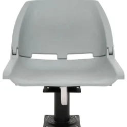 vidaXL Asiento para barco con pedestal giratorio 360° Gris New