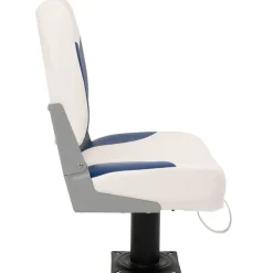 vidaXL Asiento plegable para barco 1 juego 41x36x48 cm Azul y blanco Outlet