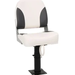 vidaXL Piezas Y Accesorios Para Vehículos-Asiento plegable para barco 1 juego con respaldo bajo correa fijación