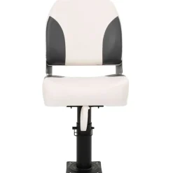 vidaXL Piezas Y Accesorios Para Vehículos-Asiento plegable para barco 1 juego con respaldo bajo correa fijación