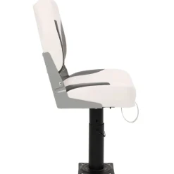 vidaXL Piezas Y Accesorios Para Vehículos-Asiento plegable para barco 1 juego con respaldo bajo correa fijación