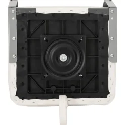 vidaXL Asiento plegable para barco 1 juego con respaldo bajo correa fijación gris oscuro y blanco Outlet