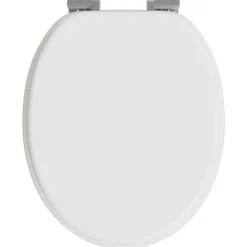 vidaXL Asientos de inodoro con tapas de cierre suave 2 uds MDF blanco Outlet