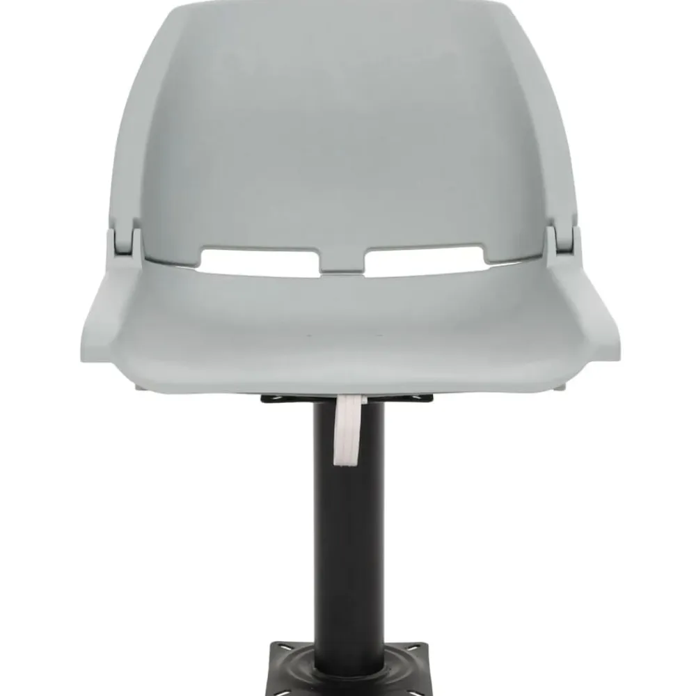 vidaXL Asientos plegables de barco sin cojín 2 uds 48x51x41 cm Gris Online