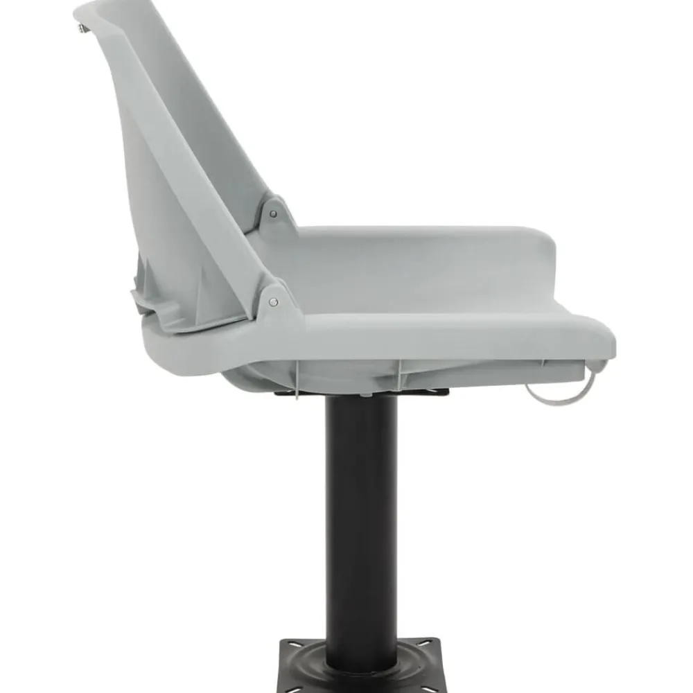 vidaXL Asientos plegables de barco sin cojín 2 uds 48x51x41 cm Gris Online