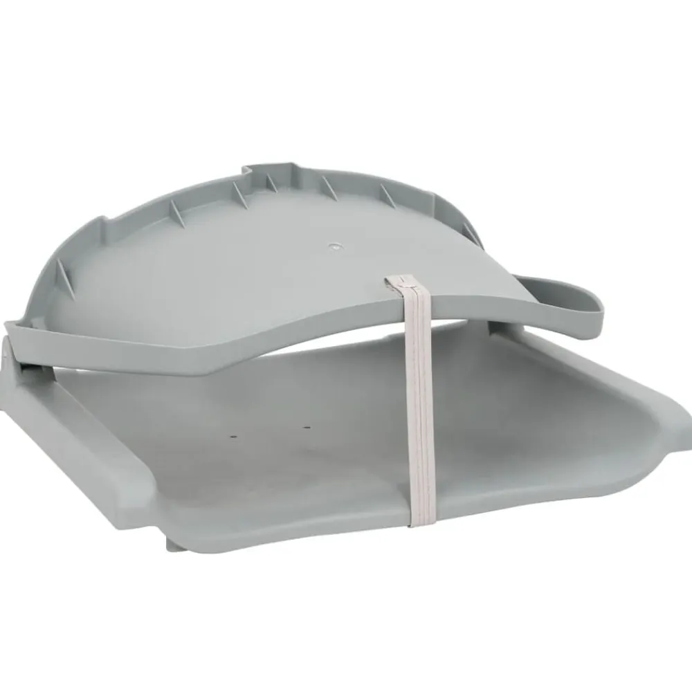 vidaXL Asientos plegables de barco sin cojín 2 uds 48x51x41 cm Gris Online