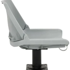vidaXL Asientos plegables de barco sin cojín 2 uds 48x51x41 cm Gris Discount