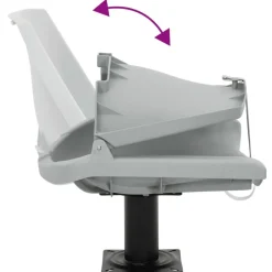 vidaXL Asientos plegables de barco sin cojín 2 uds 48x51x41 cm Gris Discount