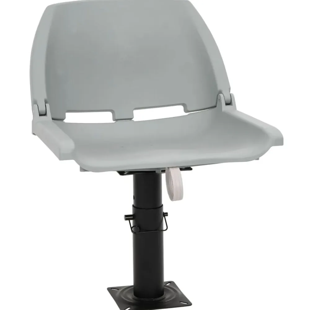 vidaXL Asientos plegables de barco sin cojín 2 uds 48x51x41 cm Gris Online