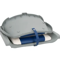 vidaXL Asientos plegables de barco 2 uds 48x51x41 cm Azul y blanco New