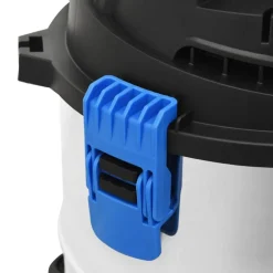 vidaXL Aspirador en seco y húmedo plateado 1200 W 20 L New